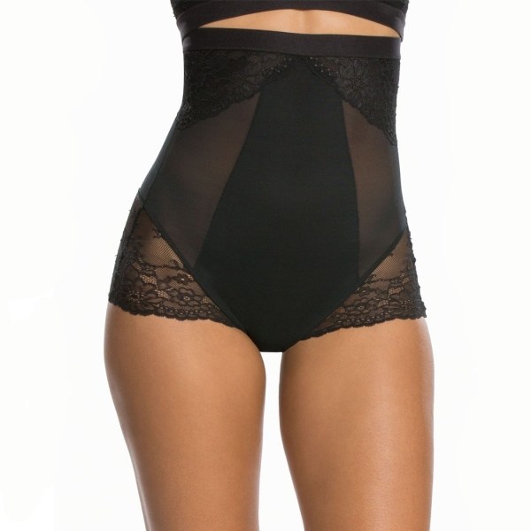 Spanx Spotlight on Lace High-Waisted Brief Very Black