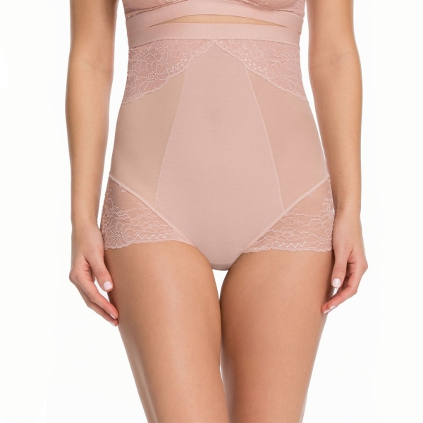 Spanx Spotlight on Lace High-Waisted Brief Vin Rose