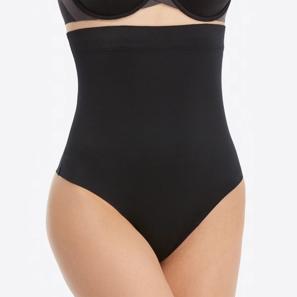 Spanx Suit Your Fancy High-Waisted Thong Very Black