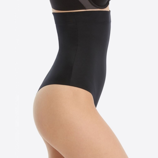 Spanx Suit Your Fancy High-Waisted Thong Very Black