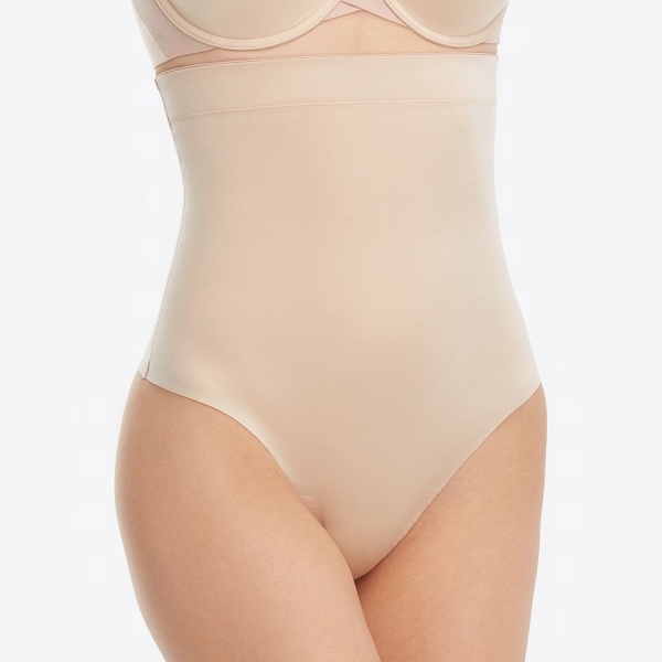 Spanx Suit Your Fancy High-Waisted Thong Champagne Beige