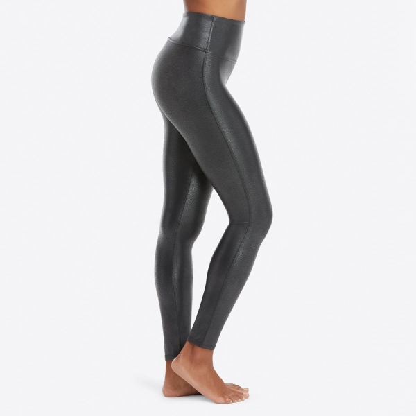 Spanx Faux Leather Pebbled Leggings