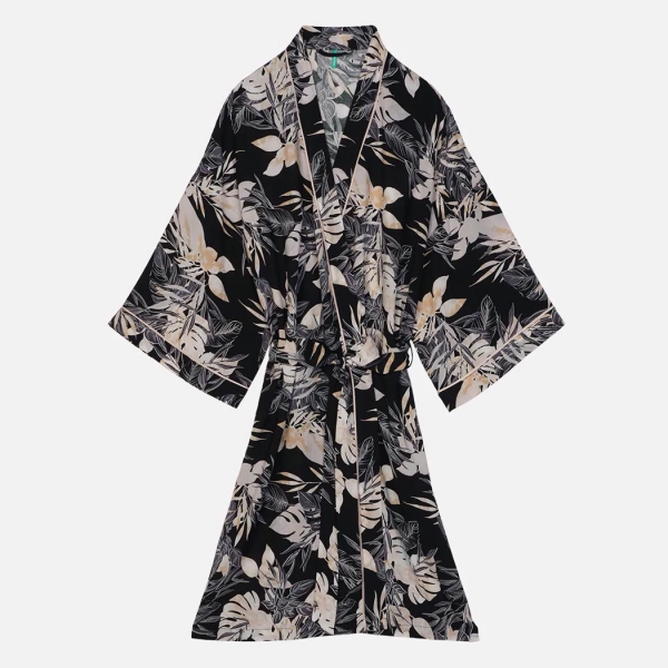 Palmers Midnight Jungle Ladies Dressing Gown