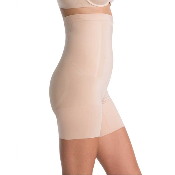 Spanx OnCore High-Waisted Mid-Thigh Short Nude